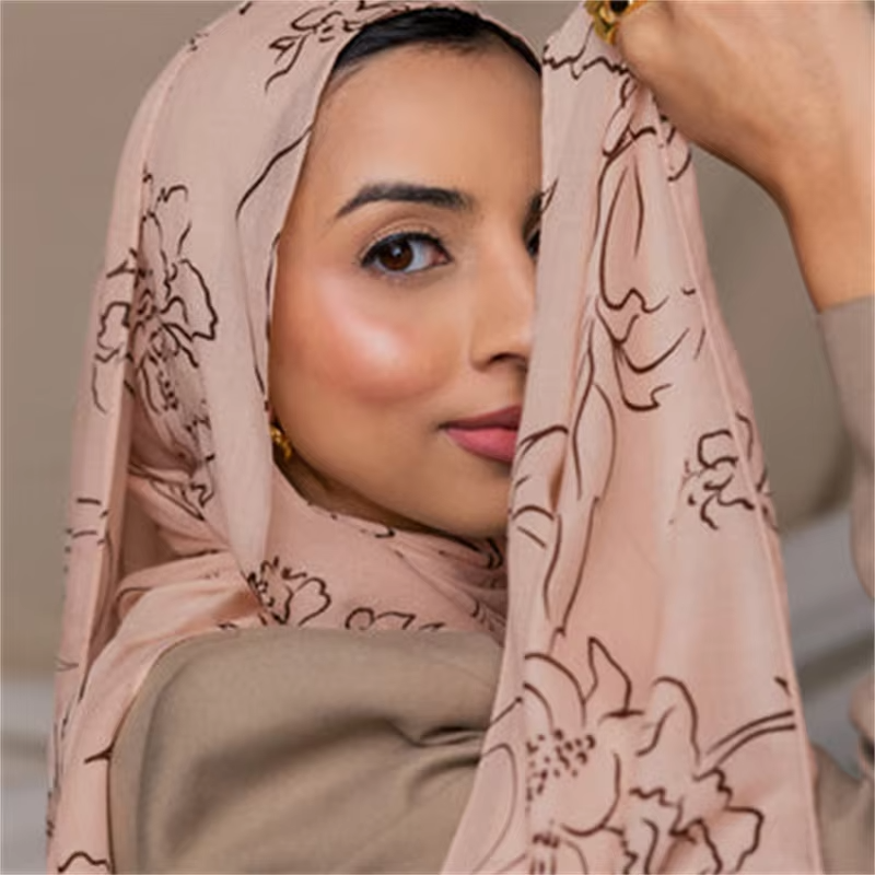 Amber Wash Headscarf - Pale Rosewood