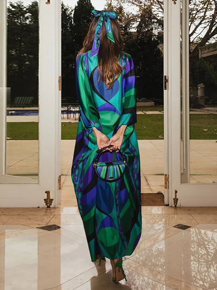 Bohemian Printed Maxi Dress