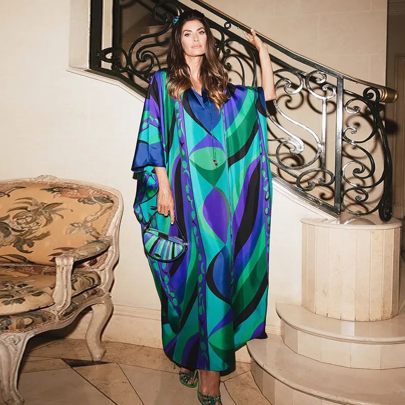 Bohemian Printed Maxi Dress