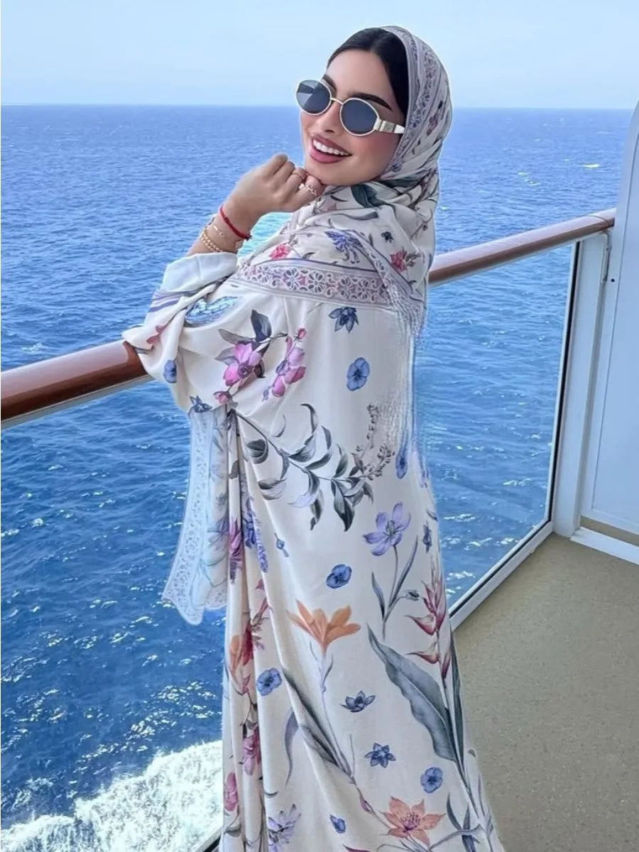 Floral Caftan Dress