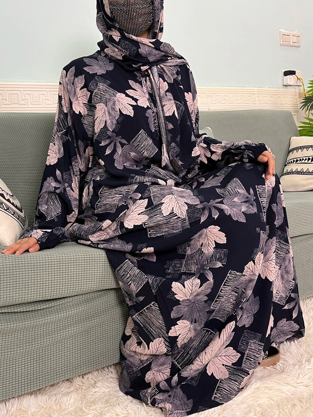 Floral Cotton Caftan