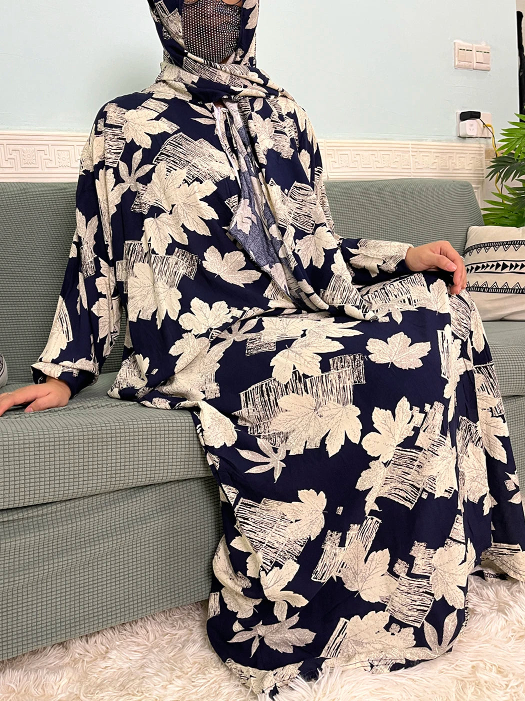 Floral Cotton Caftan