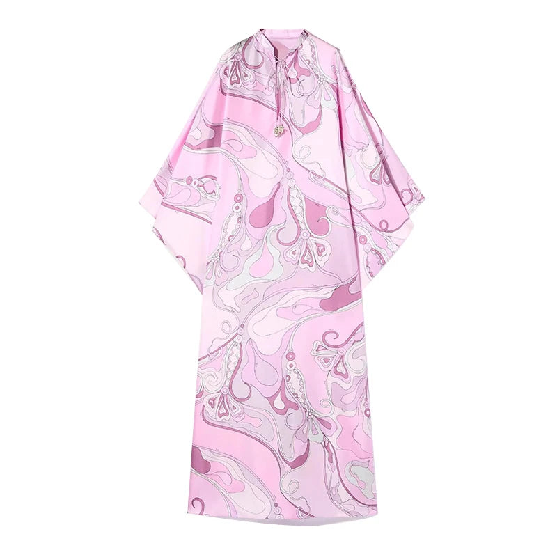 Geometric Satin Dress