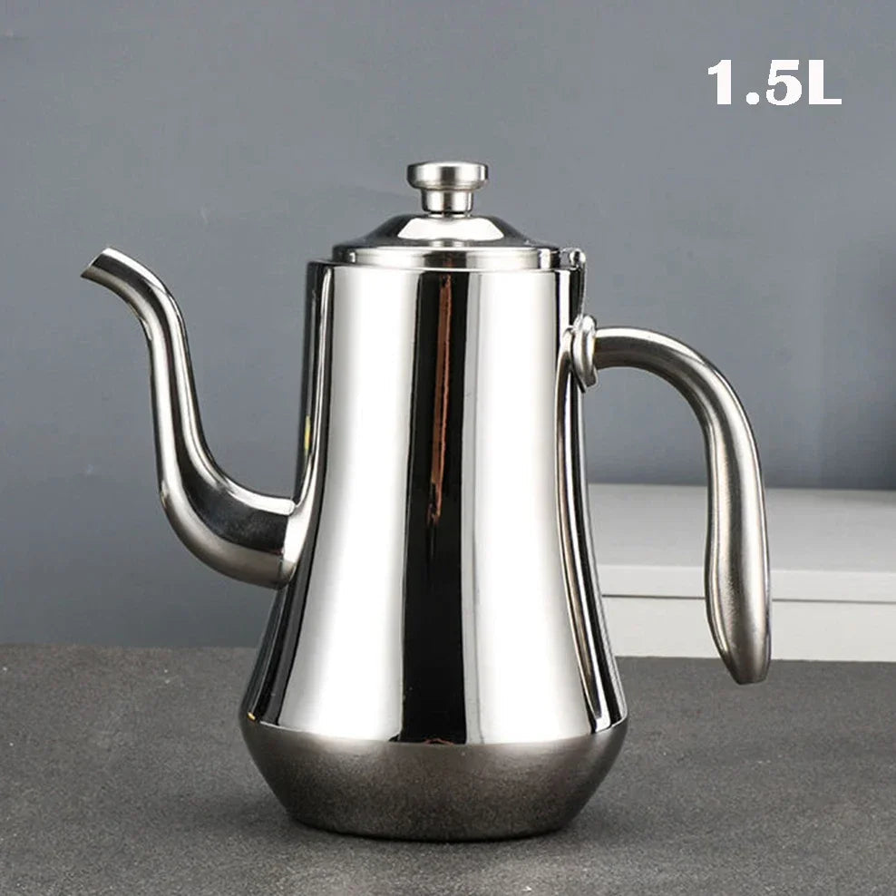 1L/2L/2.5L Nordic Style Stainless Steel Teapot Large-Capacity Boiling Water Kettle Scented Tea Make Tea Pot With Filter Tea Set
