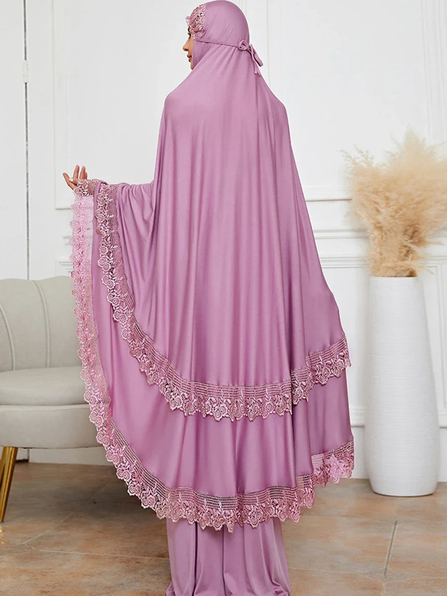Silk Lace Caftan