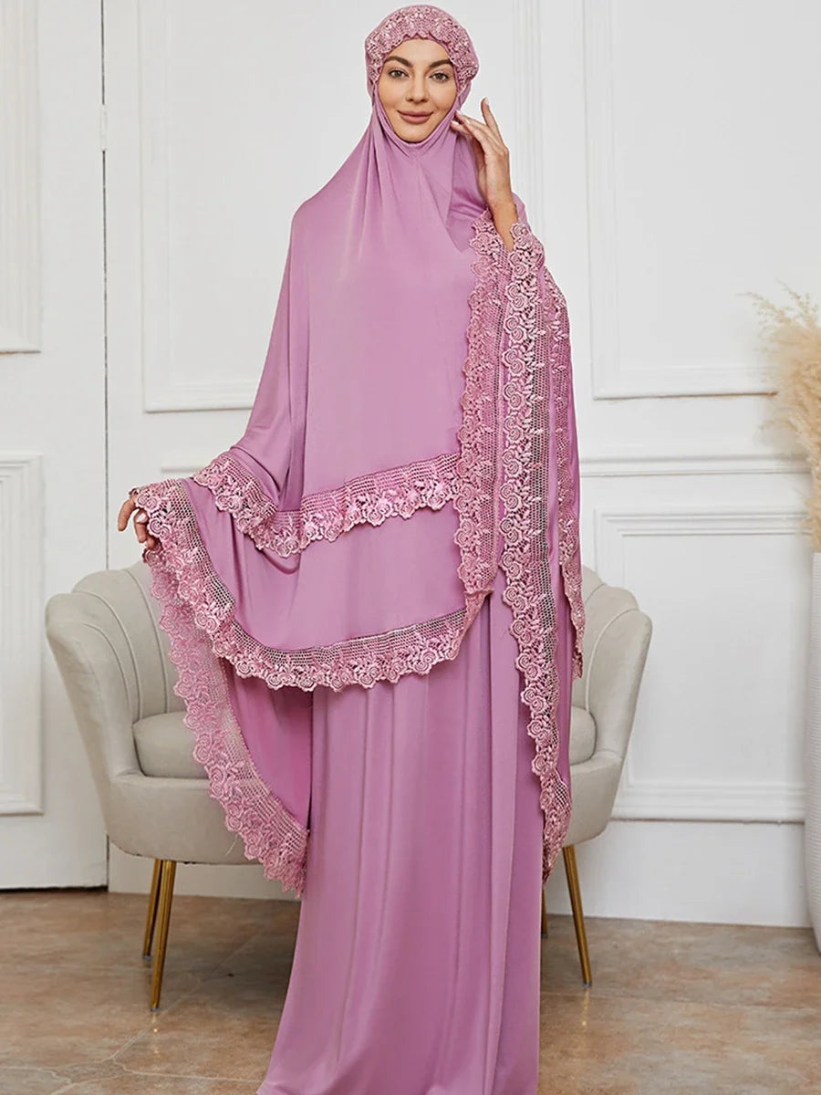 Silk Lace Caftan