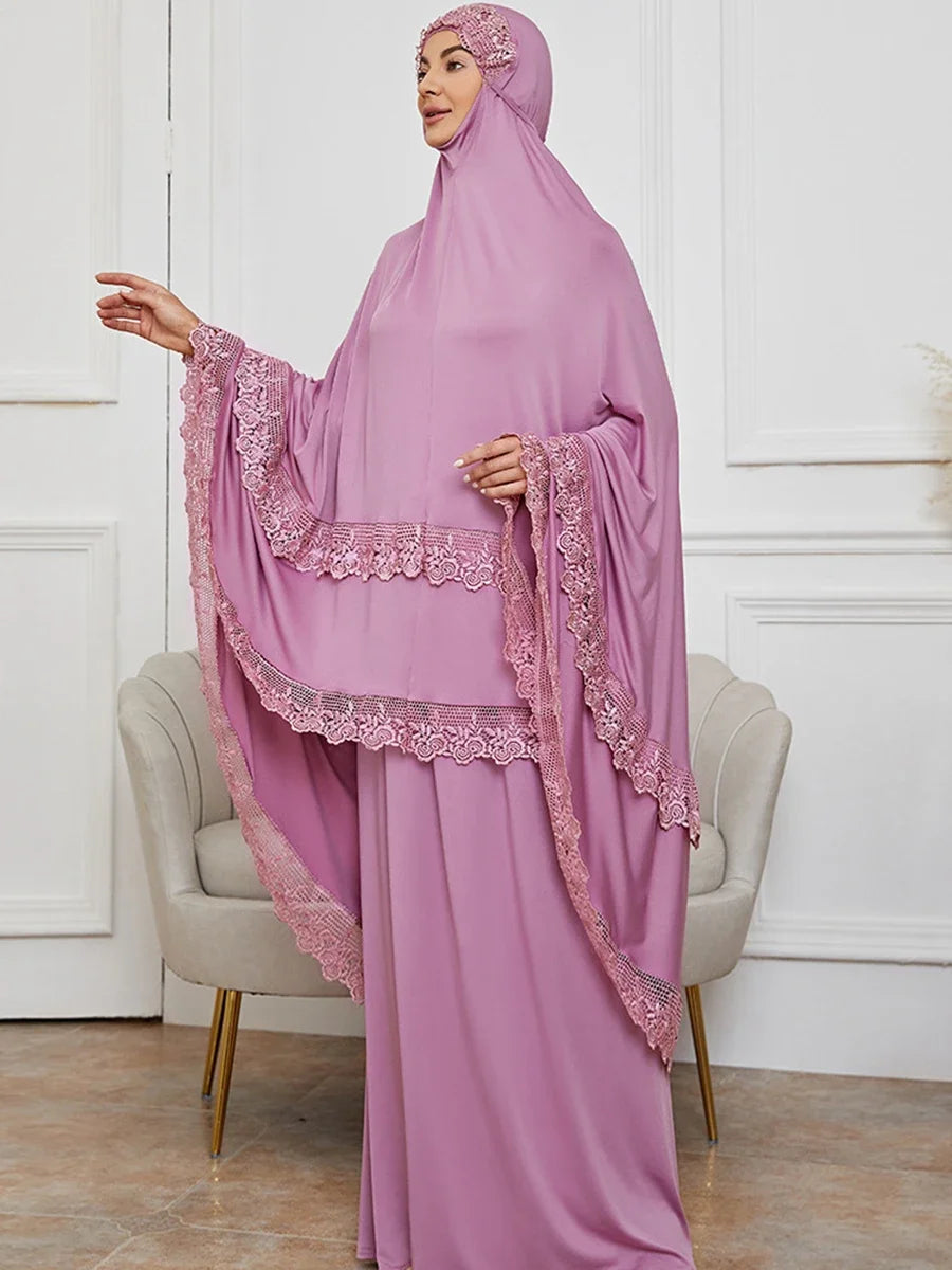 Silk Lace Caftan