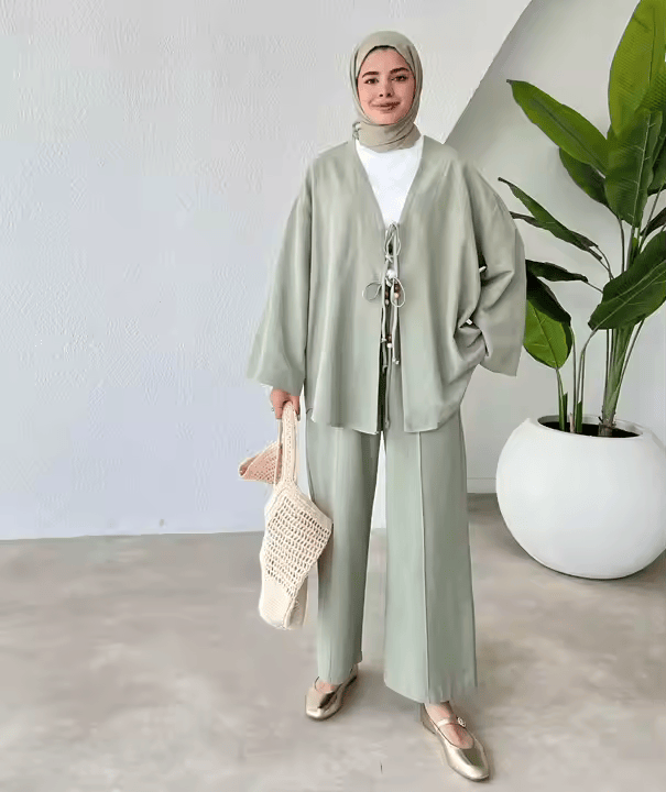 Soft Knit Two-Piece Suit