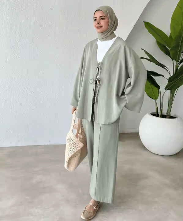 Soft Knit Two-Piece Suit