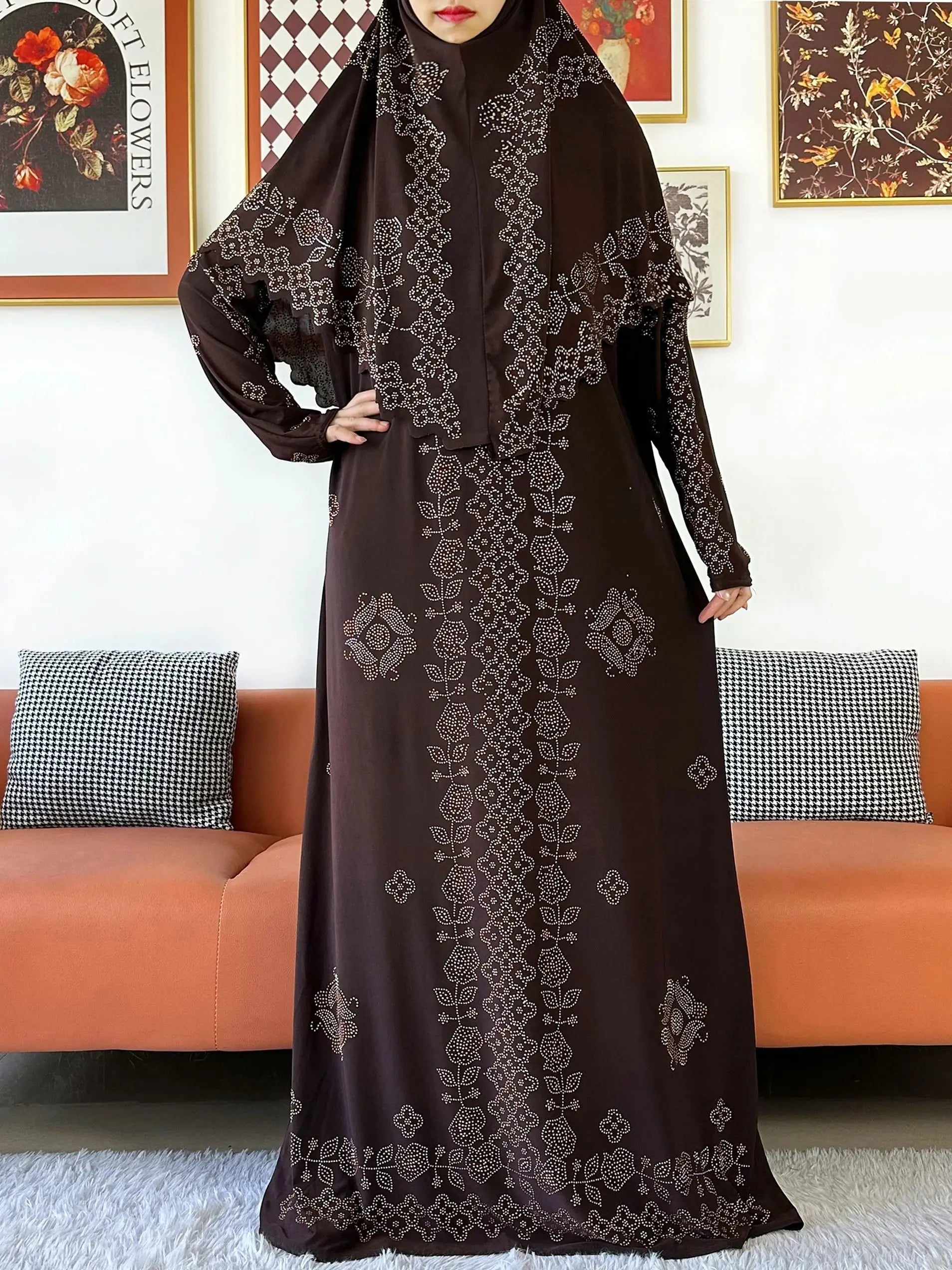 Two-Piece Hijab Maxi Set