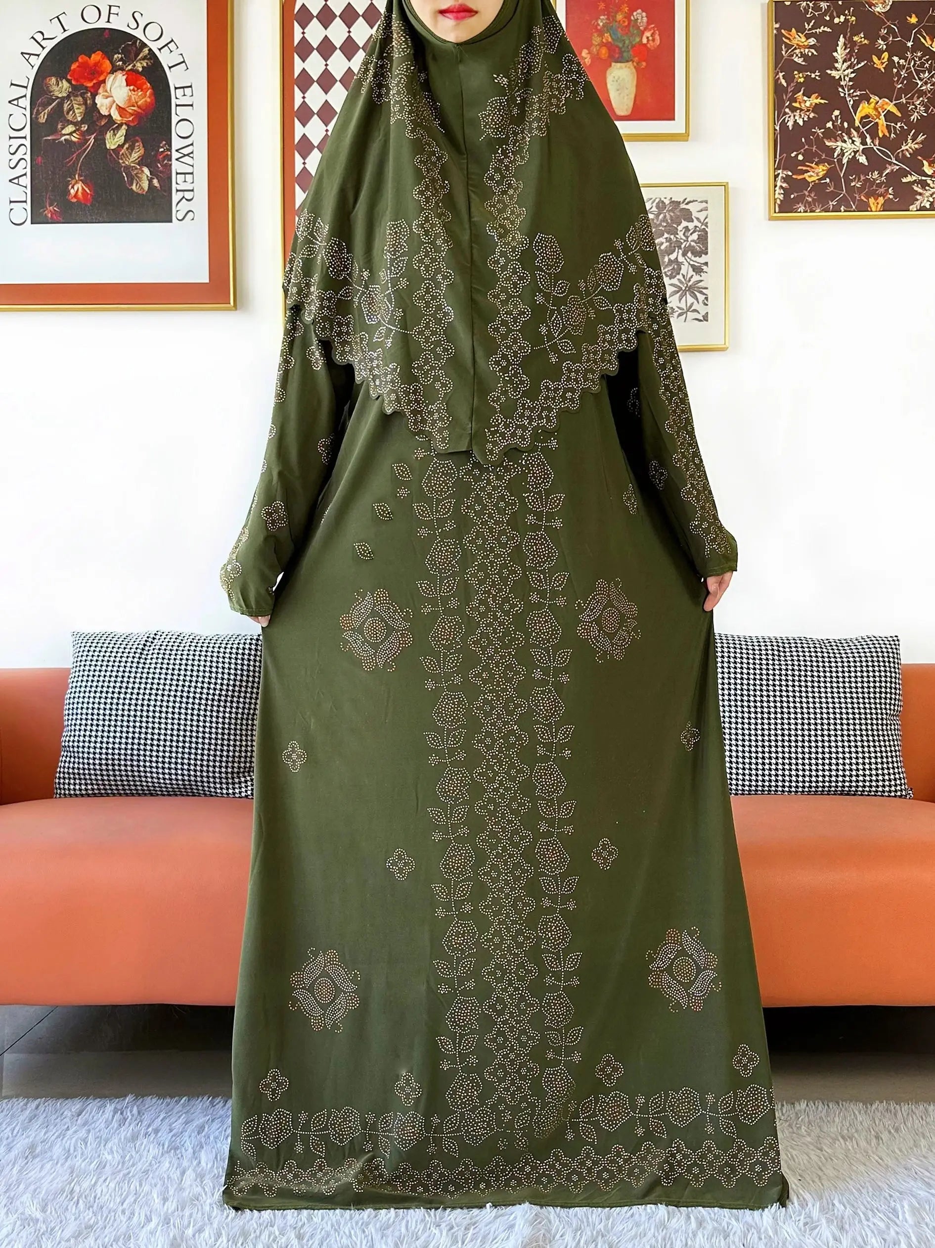 Two-Piece Hijab Maxi Set