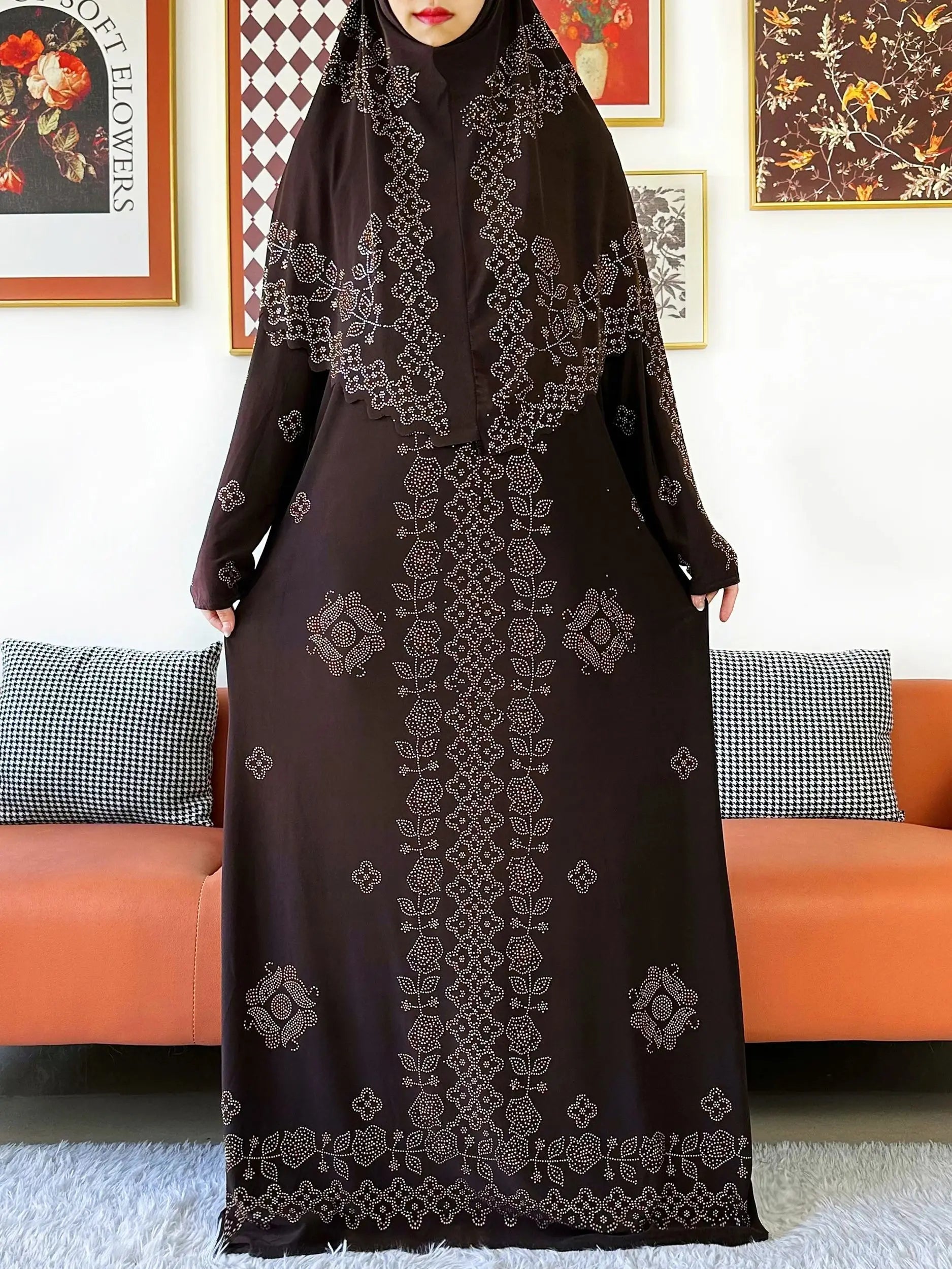 Two-Piece Hijab Maxi Set