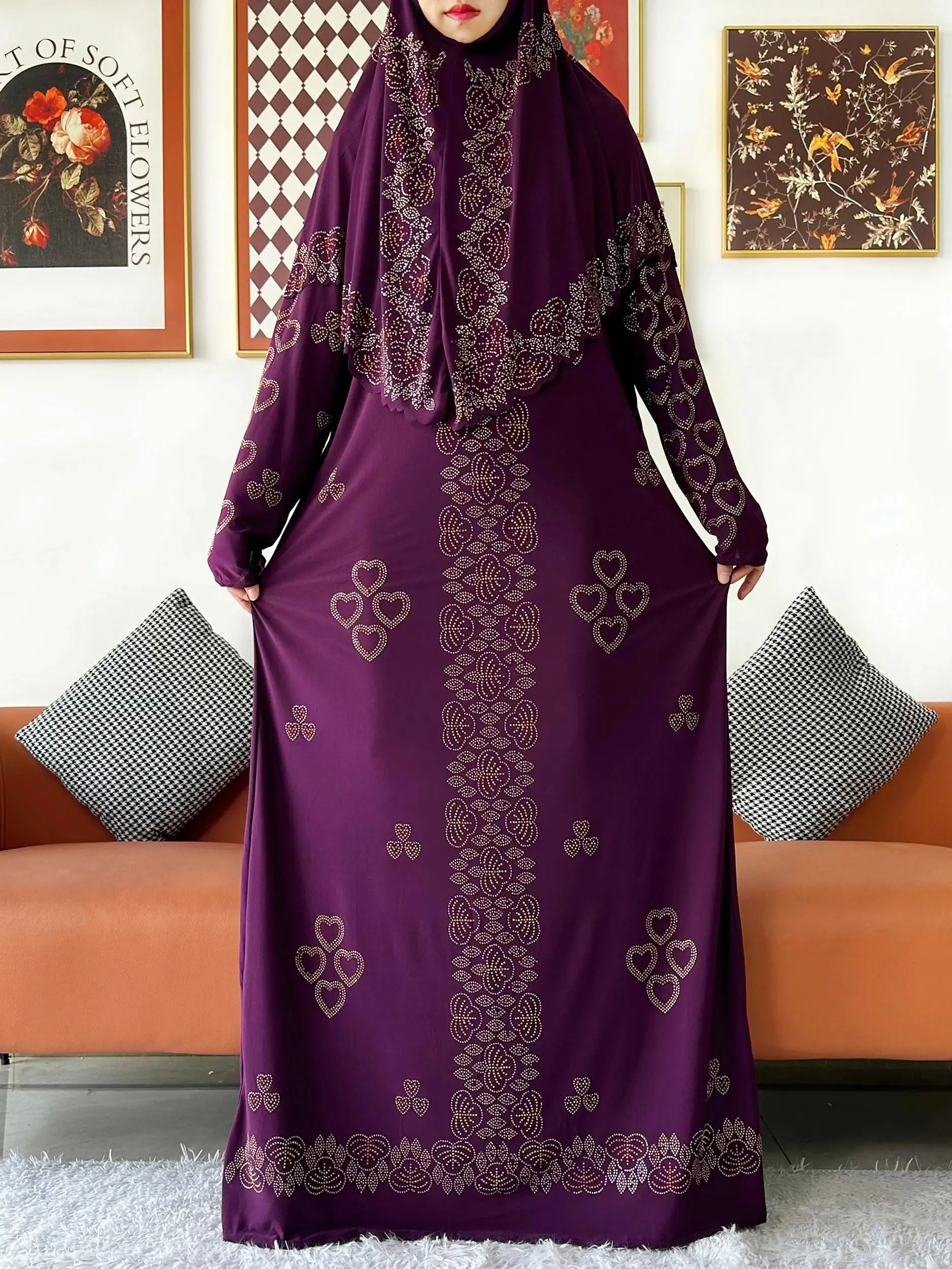 Two-Piece Hijab Maxi Set