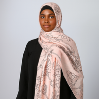 Amber Wash Headscarf - Pale Rosewood