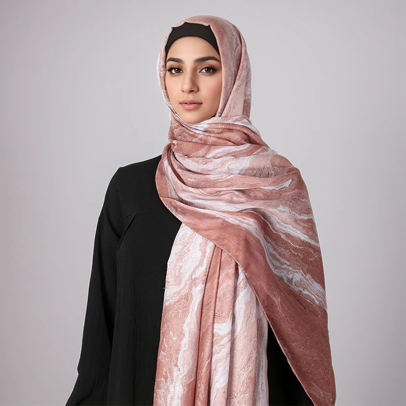 Amber Wash Hijab- Desert Rouge