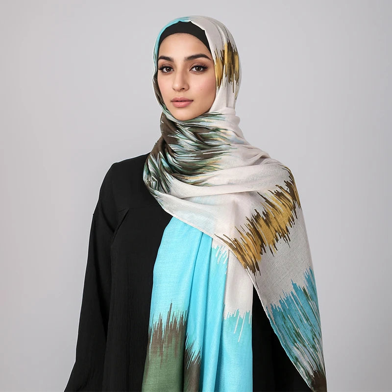 Amber Wash Hijab- Ivory