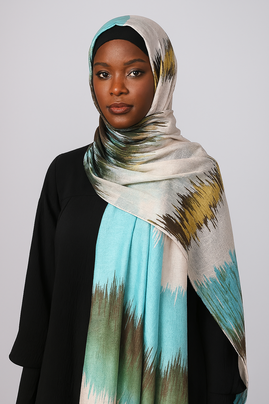 Amber Wash Hijab- Ivory