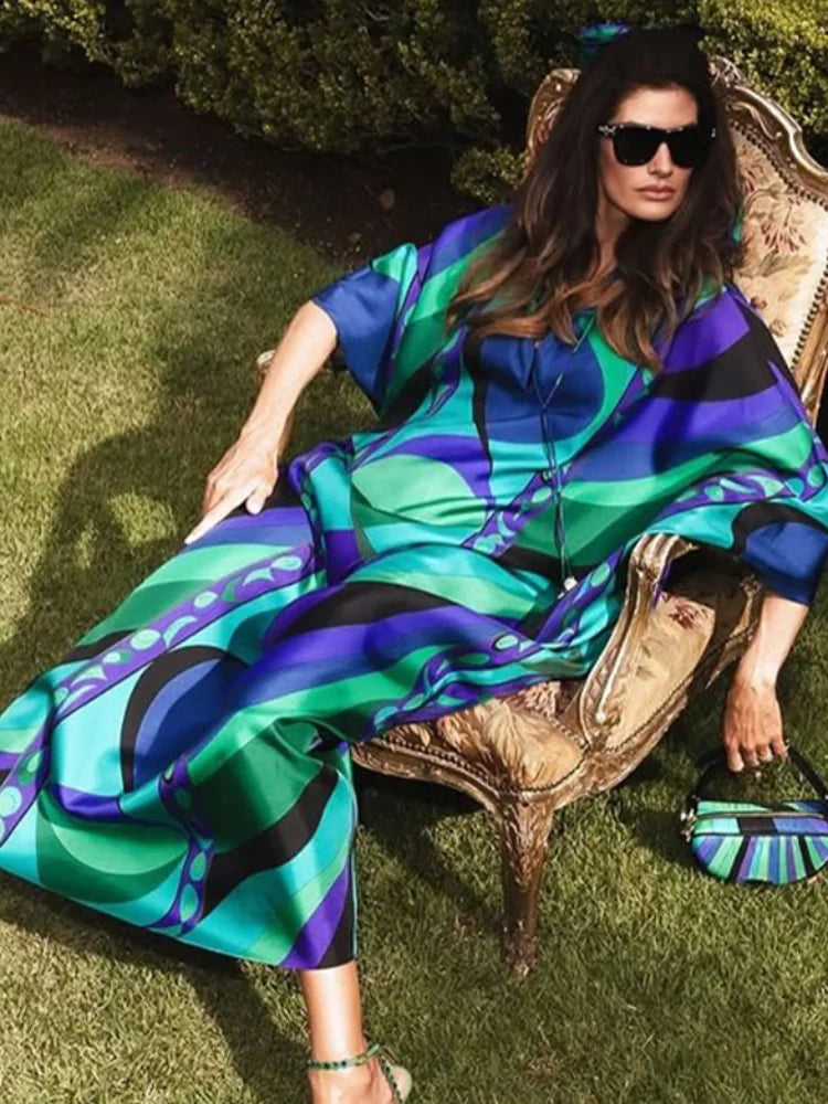 Bohemian Printed Maxi Dress