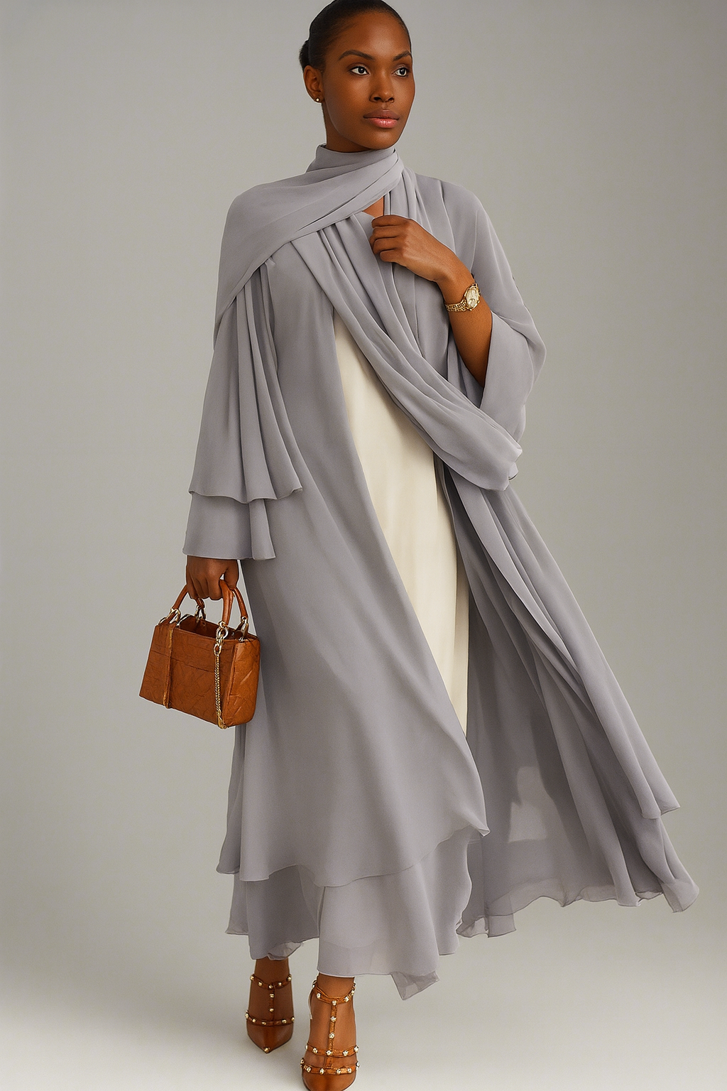 Dune Chiffon Caftan
