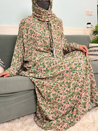 Floral Cotton Caftan