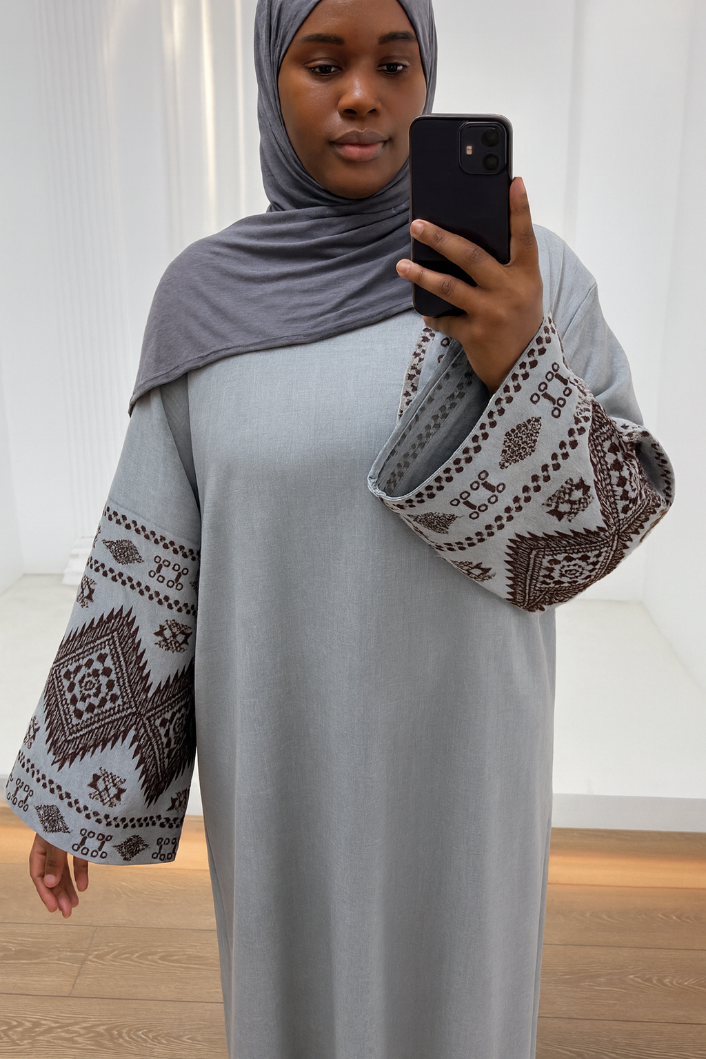 Luxe  Embroidery Printed Dress