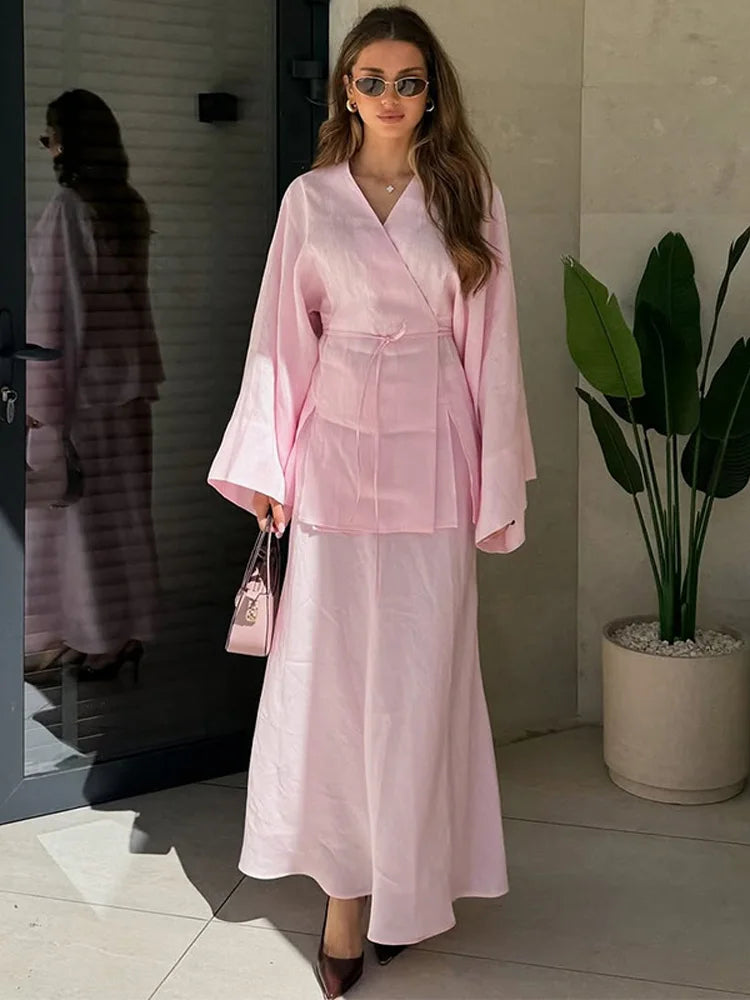 Modern A-Line Skirt Set