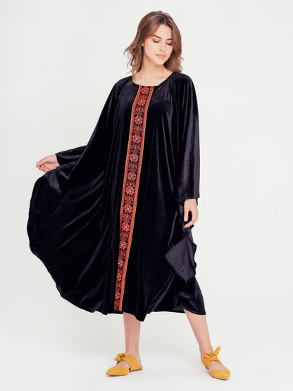 Palestine Embroidery Dress Black/Red