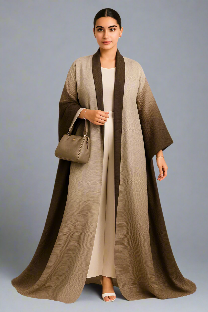 Pleated Ombre Abayah 