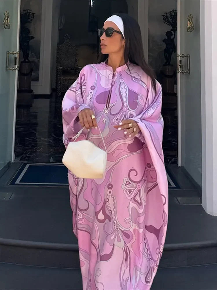 Lilac Satin Breeze Dress 