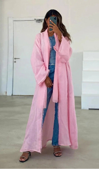 Ruman Cotton Candy Linen Caftan 