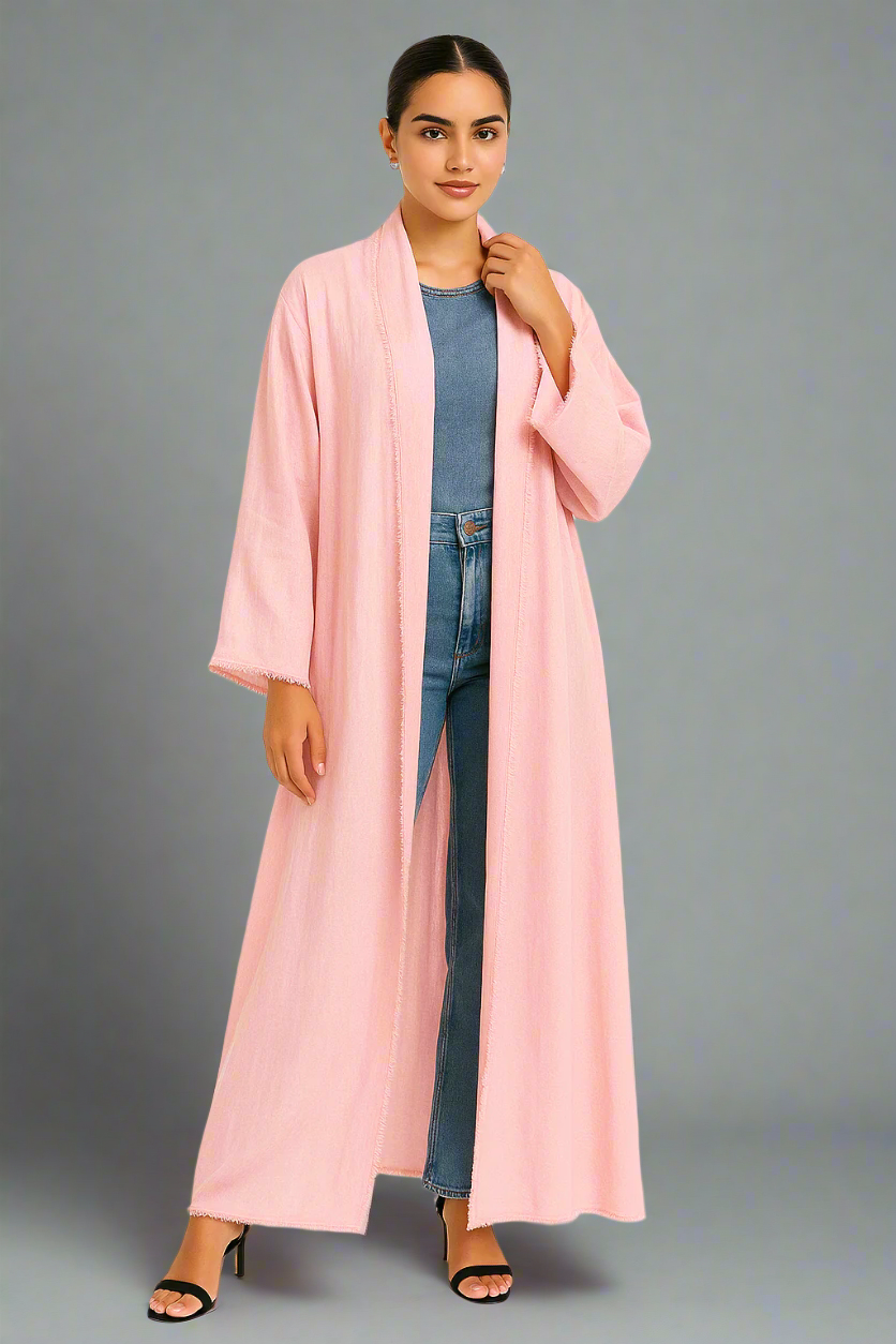 Ruman Cotton Candy Linen Kaftan 