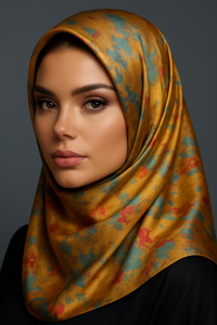 Silky Marble Shawl  Golden