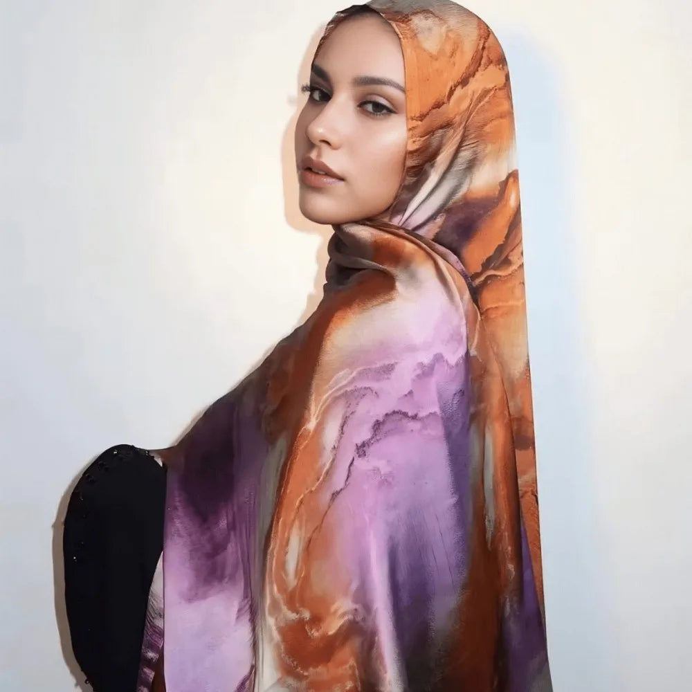 Silky Marble Shawl Petal