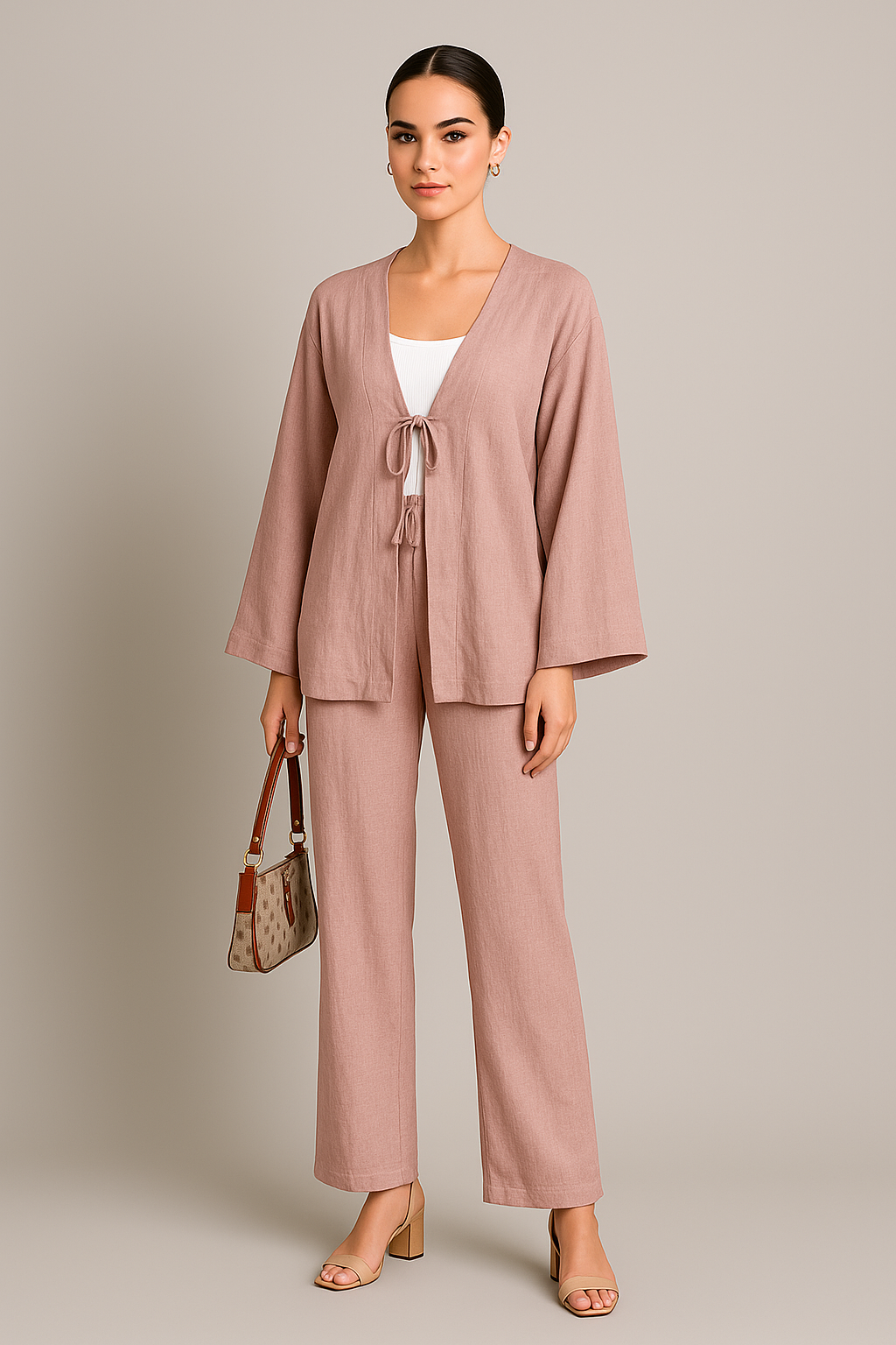 Soft Knit Two-Piece Suit 