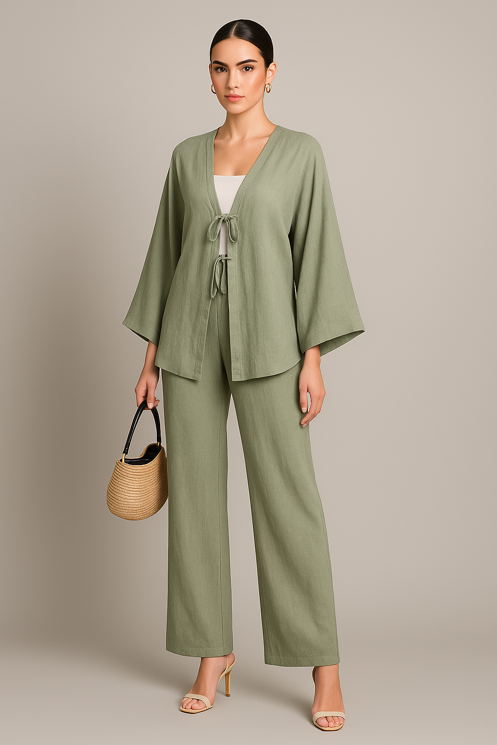 Soft Knit Two-Piece Suit 