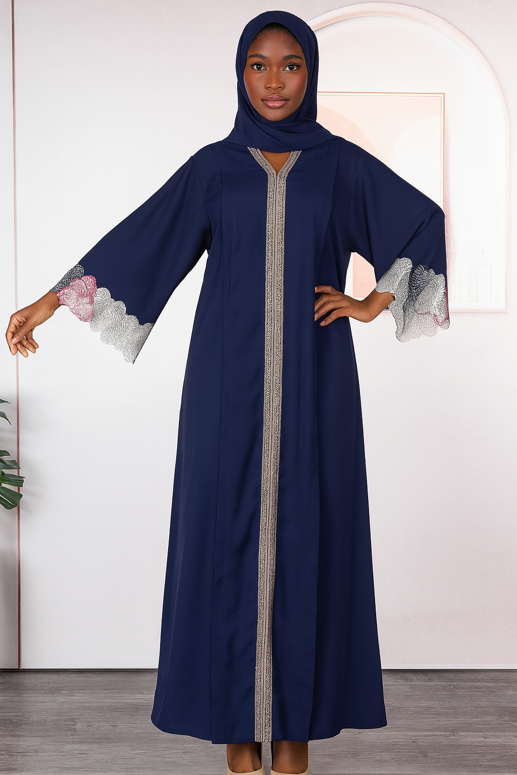 Sparkly Chiffon Abaya