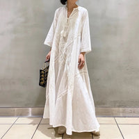 Summer Drape Cotton Dress