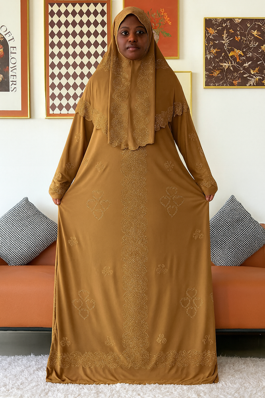 Two-Piece Hijab Maxi Set