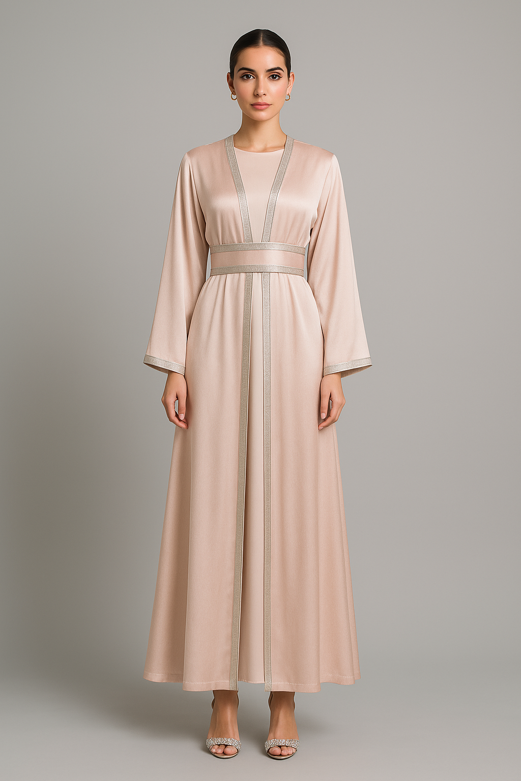 Velour Kaftan and Dress Set 