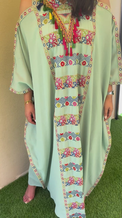 Bohemian Mint Kaftan