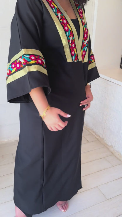 Ruman Handmade Black Abaya